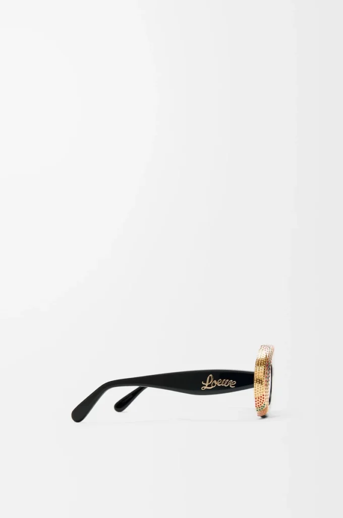 Pavé Oval güneş gözlüğü Çok renkli/Siyah