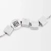 Pebble Cube gümüş kolye Gümüş
