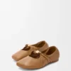 Pebble Soft balerin ayakkabısı, nappa kuzu derisi, Oak