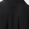 İpek gömlek elbise Siyah