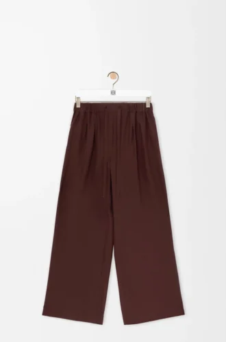 İpek pijama pantolonu Bordo