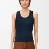 İpek tank top Deep Marine