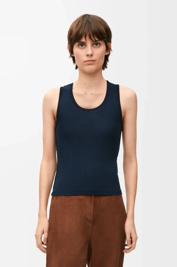 İpek tank top Deep Marine