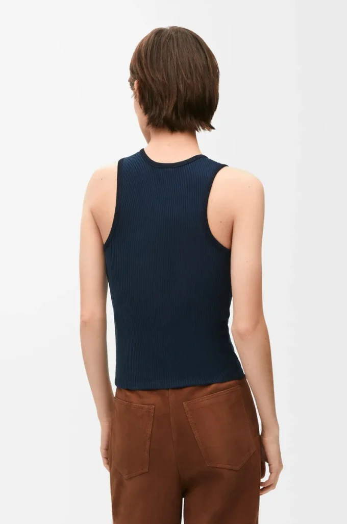İpek tank top Deep Marine