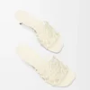 Petal Anagram yumuşak dana derisi terlik Anthurium White