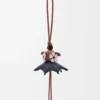 Plumeria Puzz charm Kahverengi/Siyah