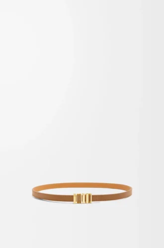 Pürüzsüz dana derisinden LOEWE Grafik kemer Meşe/Altın