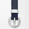 Pürüzsüz dana derisinden Pebble kemer Deep Navy/Palladium