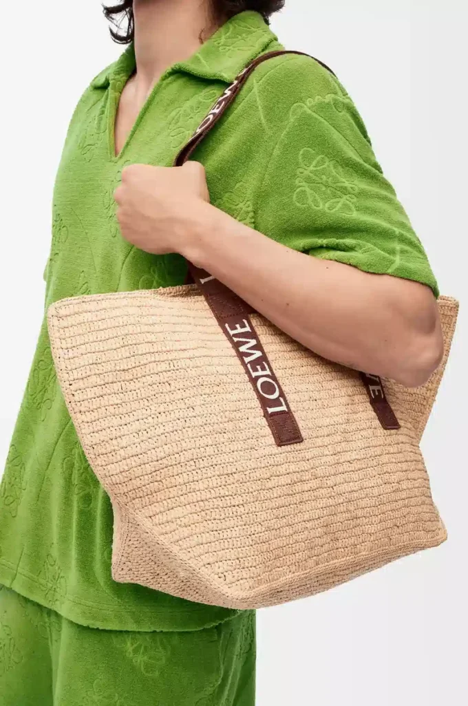 Rafya Fold Shopper Doğal/Tan