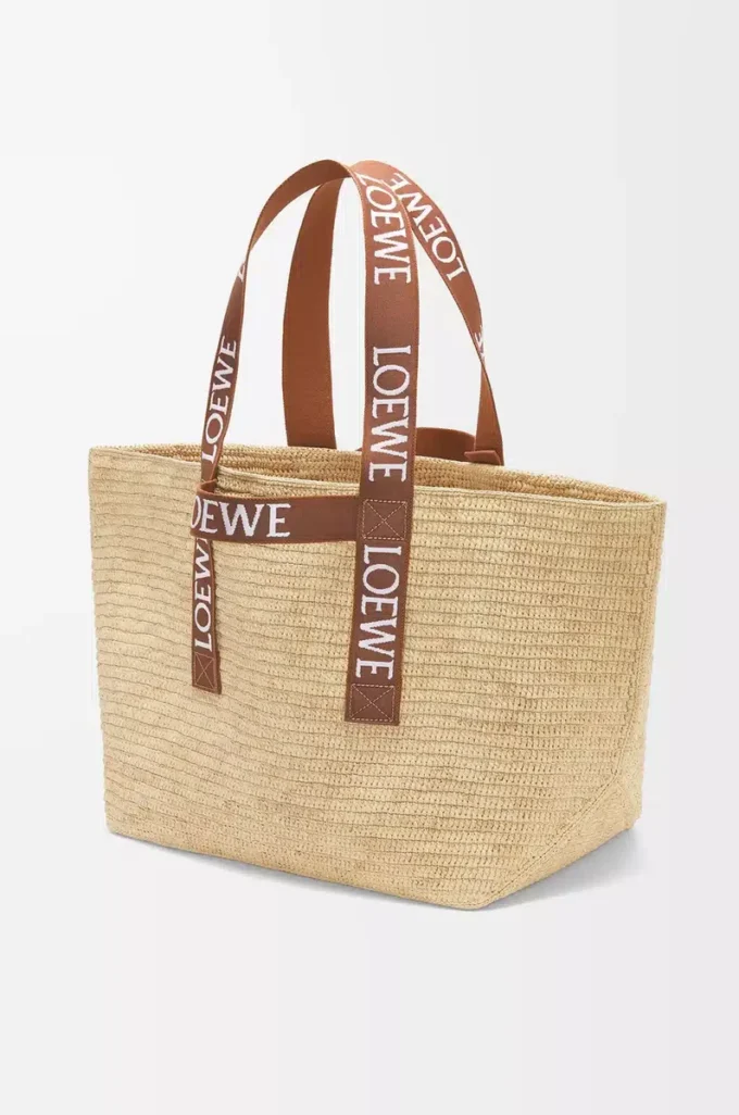 Rafya Fold Shopper Doğal/Tan
