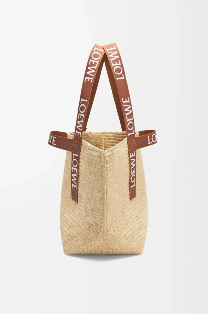 Rafya Fold Shopper Doğal/Tan