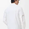 Rahat kesim pamuklu tişört Beyaz