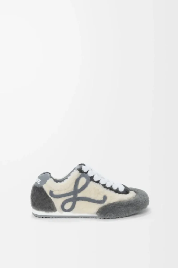 Shearling Ballet Runner 2.0 Gri Multitone