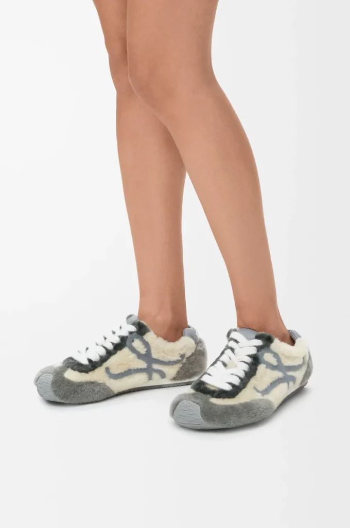 Shearling Ballet Runner 2.0 Gri Multitone