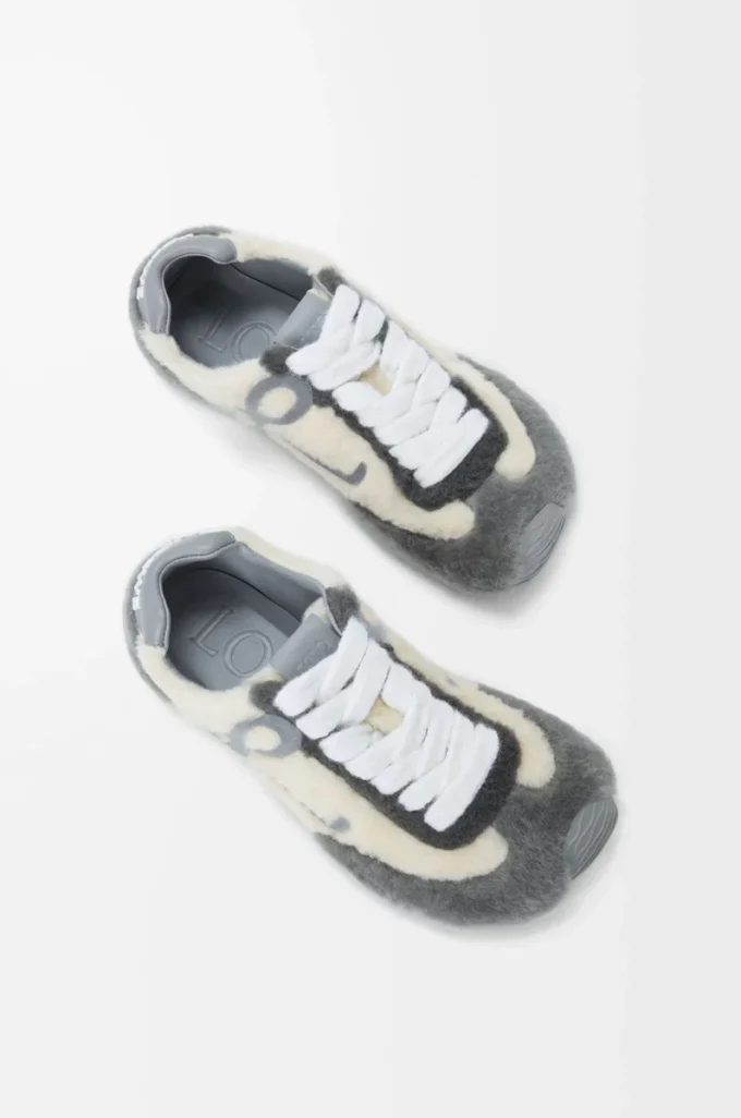 Shearling Ballet Runner 2.0 Gri Multitone
