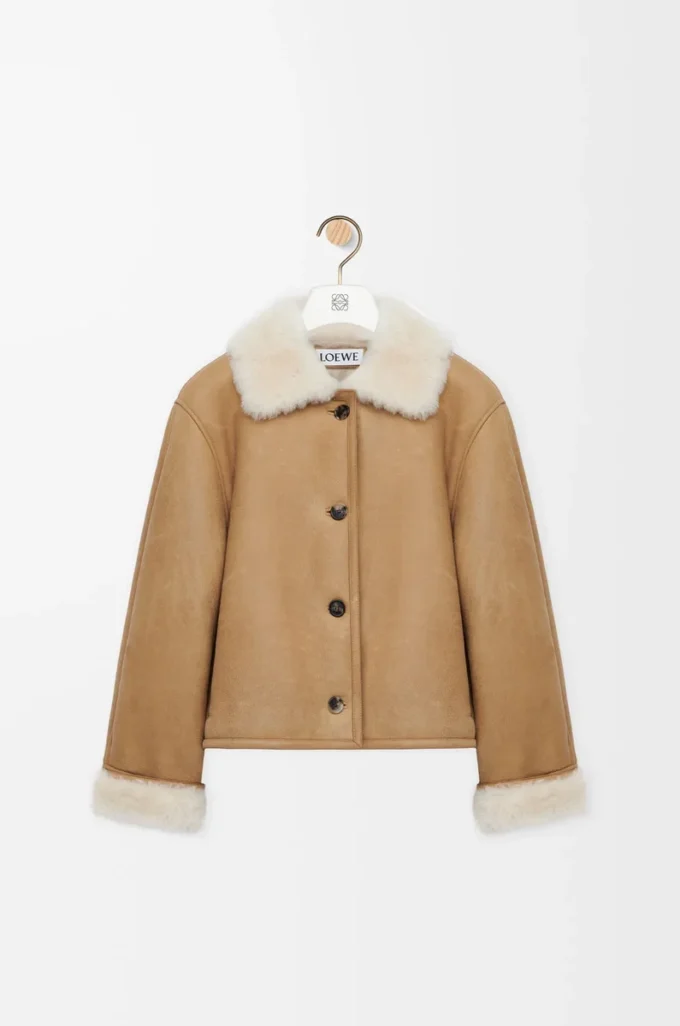 Shearling Camel ceket