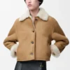Shearling Camel ceket