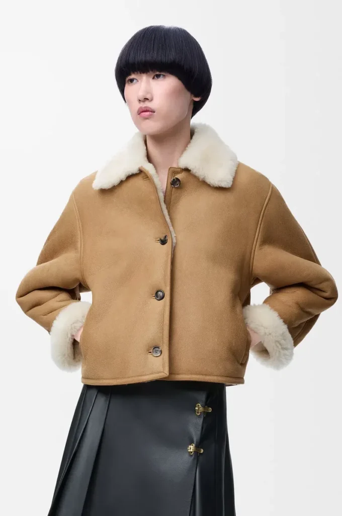 Shearling Camel ceket