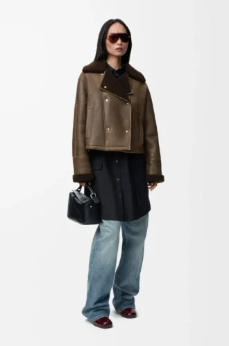 Shearling ceket Sage