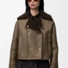 Shearling ceket Sage