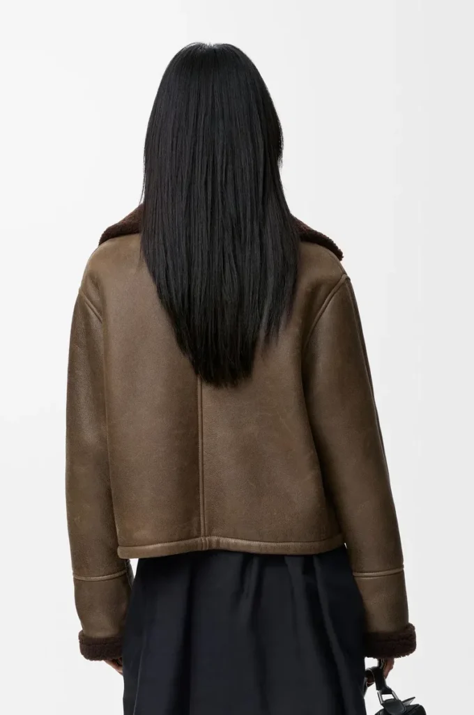 Shearling ceket Sage