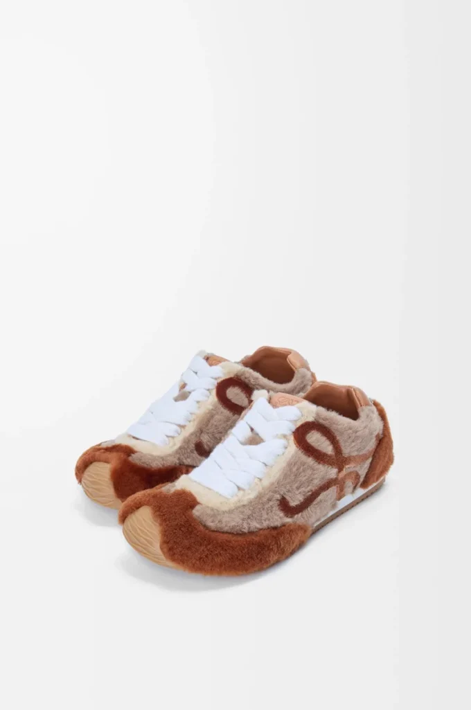 Shearling deriden Ballet Runner 2.0 Tan Multitone