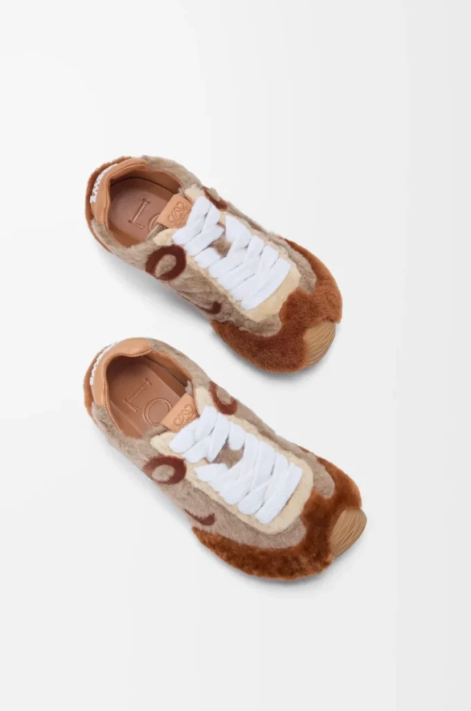 Shearling deriden Ballet Runner 2.0 Tan Multitone
