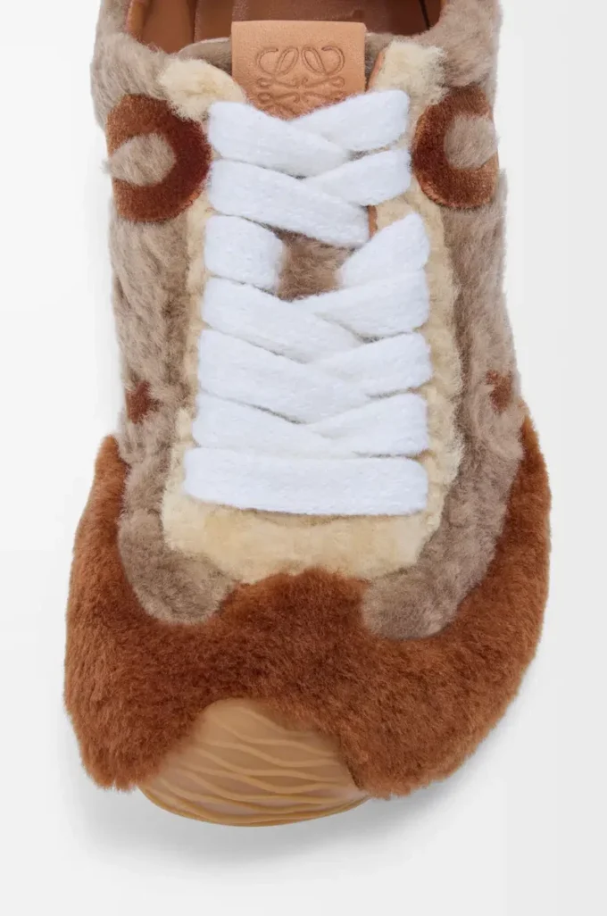 Shearling deriden Ballet Runner 2.0 Tan Multitone