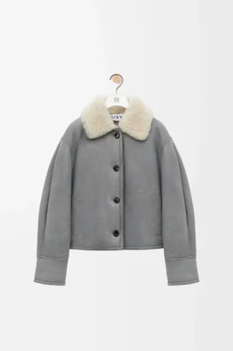 Shearling Gri Ceket