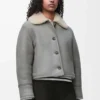 Shearling Gri Ceket