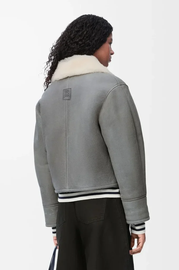 Shearling Gri Ceket