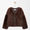 Shearling hırka Kahverengi