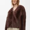 Shearling hırka Kahverengi