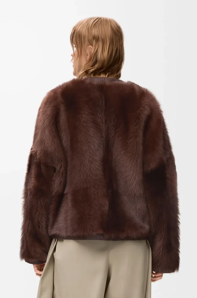 Shearling hırka Kahverengi