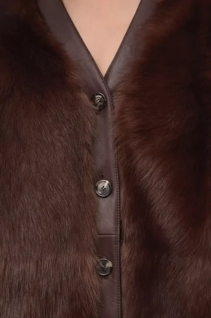 Shearling hırka Kahverengi