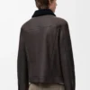 Shearling kumaştan kamyoncu ceketi Kahverengi/Lacivert