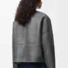 Shearling kumaştan Pebble hırka Açık Gri