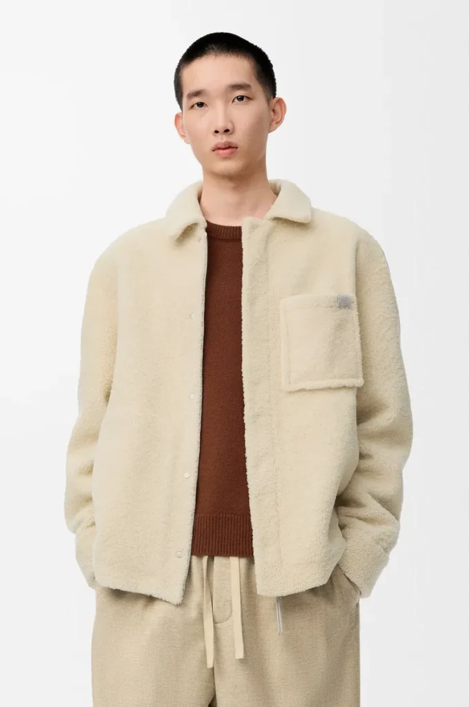 Shearling Light Grey overshirt