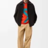 Shearling Overshirt Koyu Kahverengi/Koyu Kahverengi