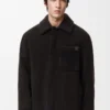 Shearling Overshirt Koyu Kahverengi/Koyu Kahverengi