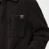 Shearling Overshirt Koyu Kahverengi/Koyu Kahverengi