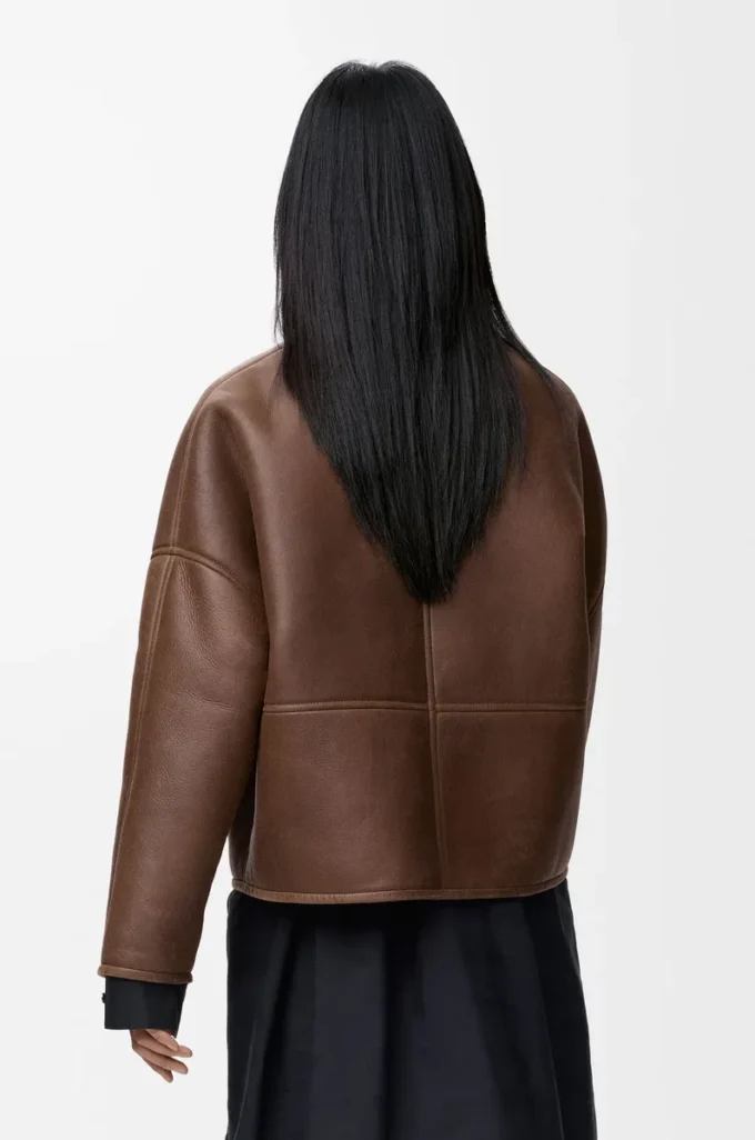 Shearling Pebble hırka Haki Kahverengi