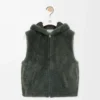 Shearling yelek Haki yeşili