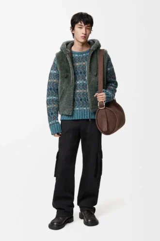 Shearling yelek Haki yeşili