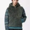 Shearling yelek Haki yeşili