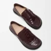Sığır derisi bordo Campo loafer