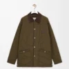 Teknik kabuklu dolgulu overshirt Haki Yeşili