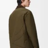Teknik kabuklu dolgulu overshirt Haki Yeşili