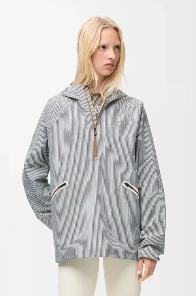 Teknik kabuklu fırtına anorak Bej/Mavi