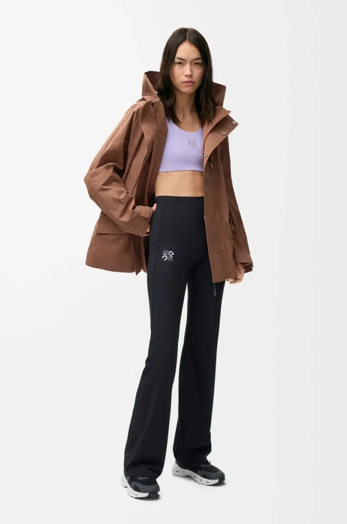 Teknik pamuktan kısa parka Toffee